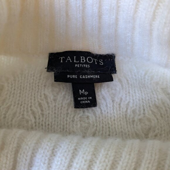 PURE CASHMERE white cabled sweater - Picture 3 of 3